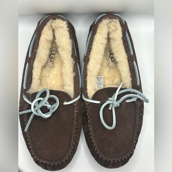 UGG Shoes - UGG Dakota moccasin slippers in Chocolate Brown